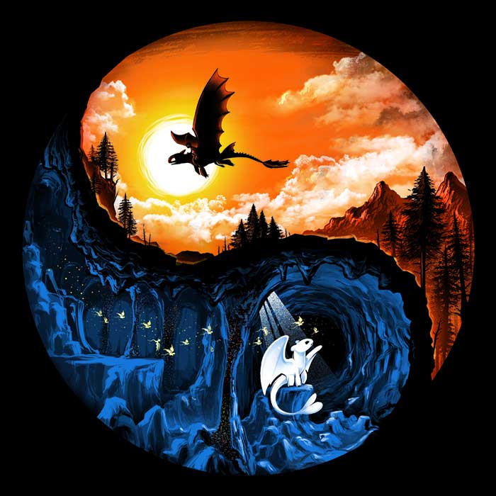 The Hidden World Men's Apparel - Adult & Kids T-Shirts, Sweatshirts & Hoodies apparel design preview 2