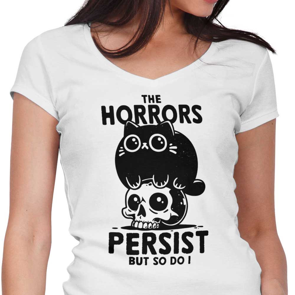 The Horror Survivor Women's V-Neck - Adult & Kids T-Shirts, Sweatshirts & Hoodies apparel design preview 1