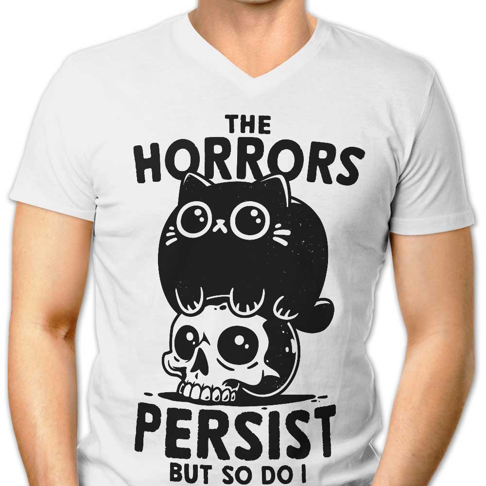The Horror Survivor Men's V-Neck - Adult & Kids T-Shirts, Sweatshirts & Hoodies apparel design preview 1