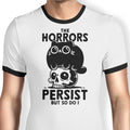 The Horror Survivor Ringer - Adult & Kids T-Shirts, Sweatshirts & Hoodies apparel design preview 1