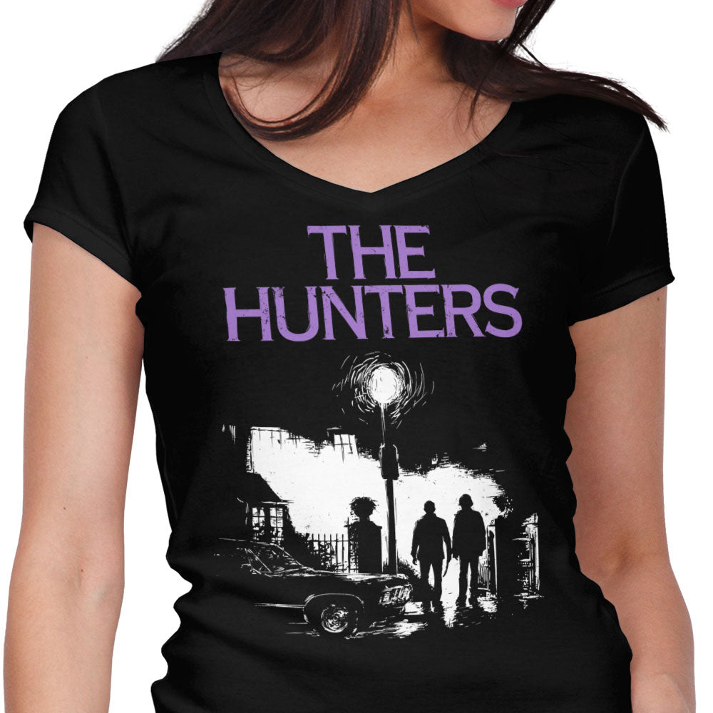 The Hunters Women's V-Neck - Adult & Kids T-Shirts, Sweatshirts & Hoodies apparel design preview 1