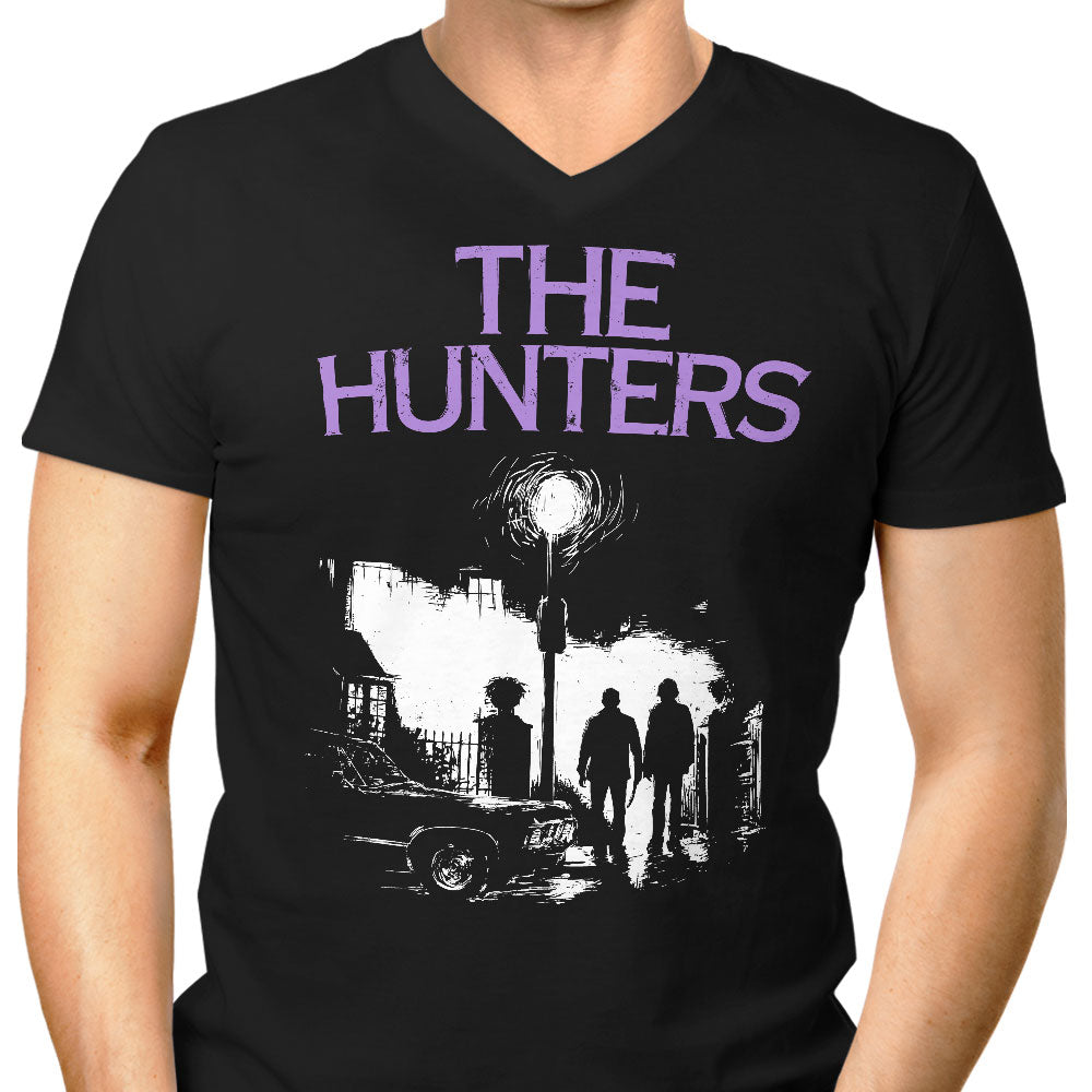 The Hunters Men's V-Neck - Adult & Kids T-Shirts, Sweatshirts & Hoodies apparel design preview 1