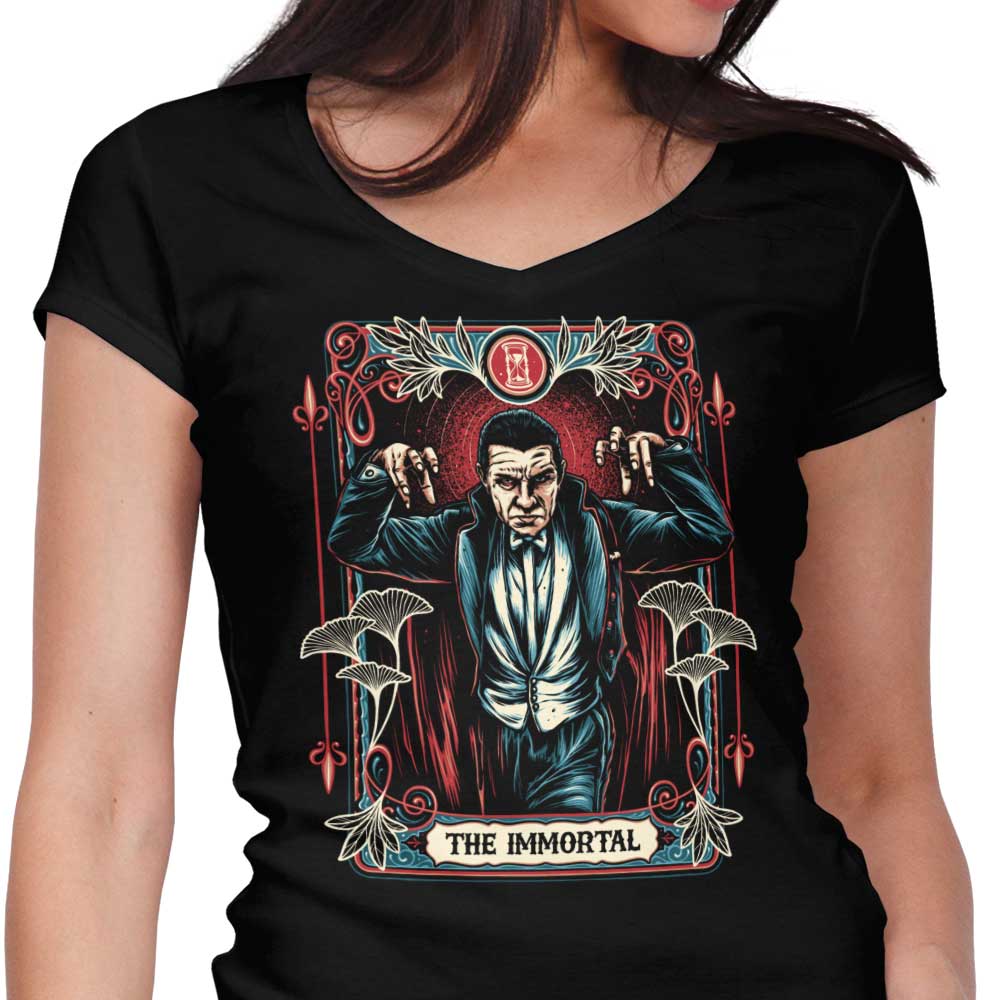 The Immortal Women's V-Neck - Adult & Kids T-Shirts, Sweatshirts & Hoodies apparel design preview 1