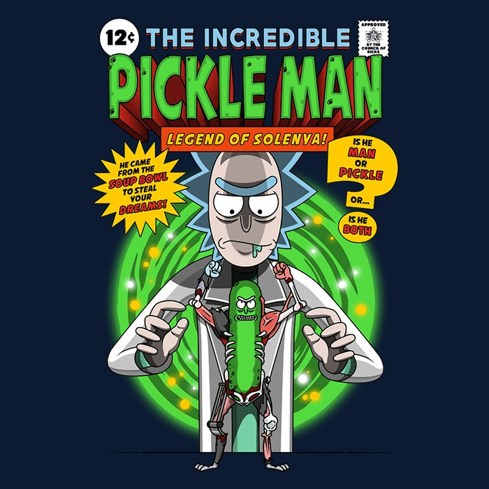 The Incredible Pickle Man Youth Apparel - Adult & Kids T-Shirts, Sweatshirts & Hoodies apparel design preview 2