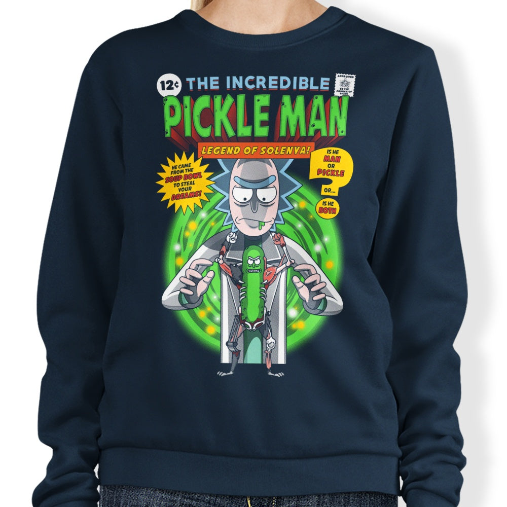 The Incredible Pickle Man - Adult & Kids T-Shirts, Sweatshirts & Hoodies apparel design preview 1