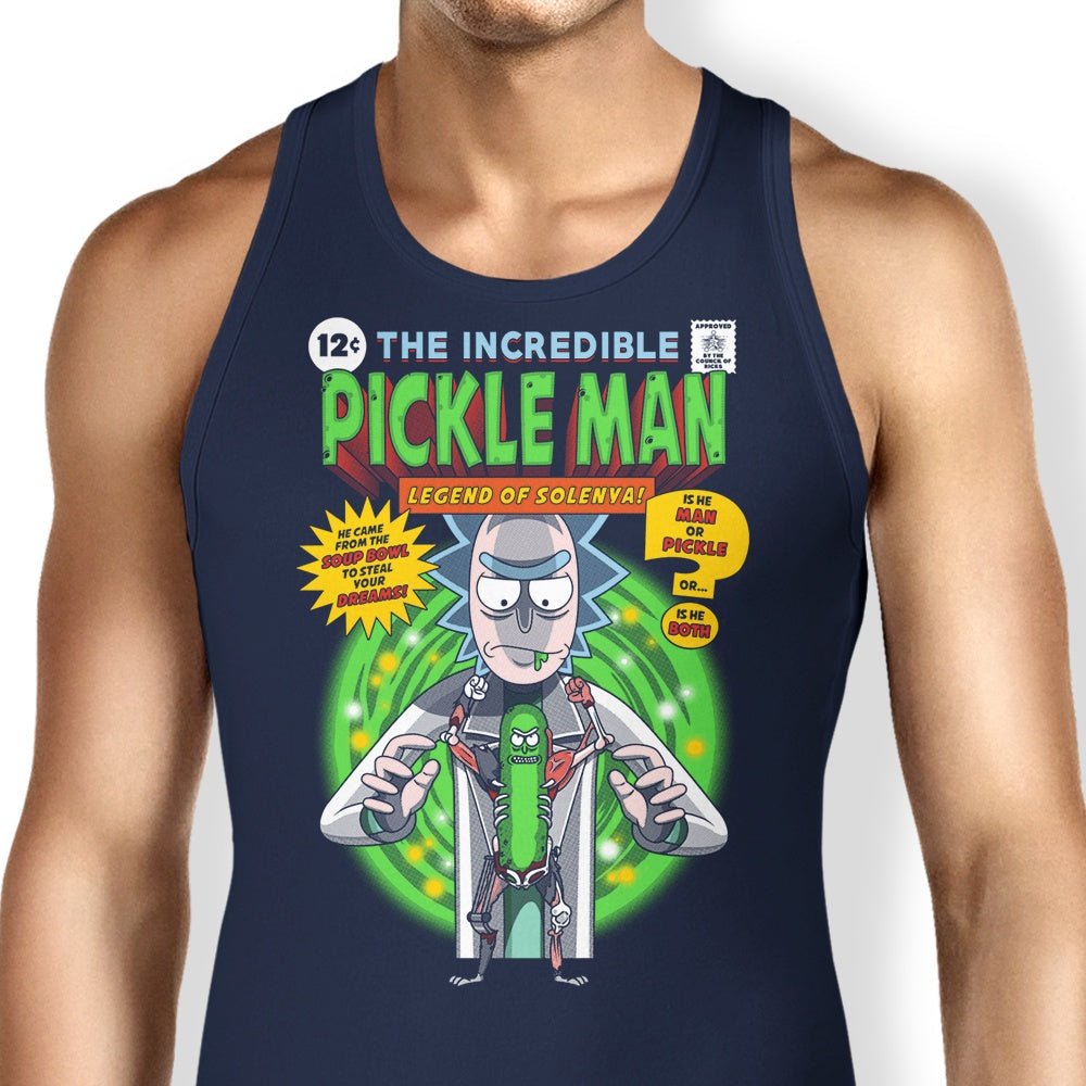 The Incredible Pickle Man Tank Top - Adult & Kids T-Shirts, Sweatshirts & Hoodies apparel design preview 1