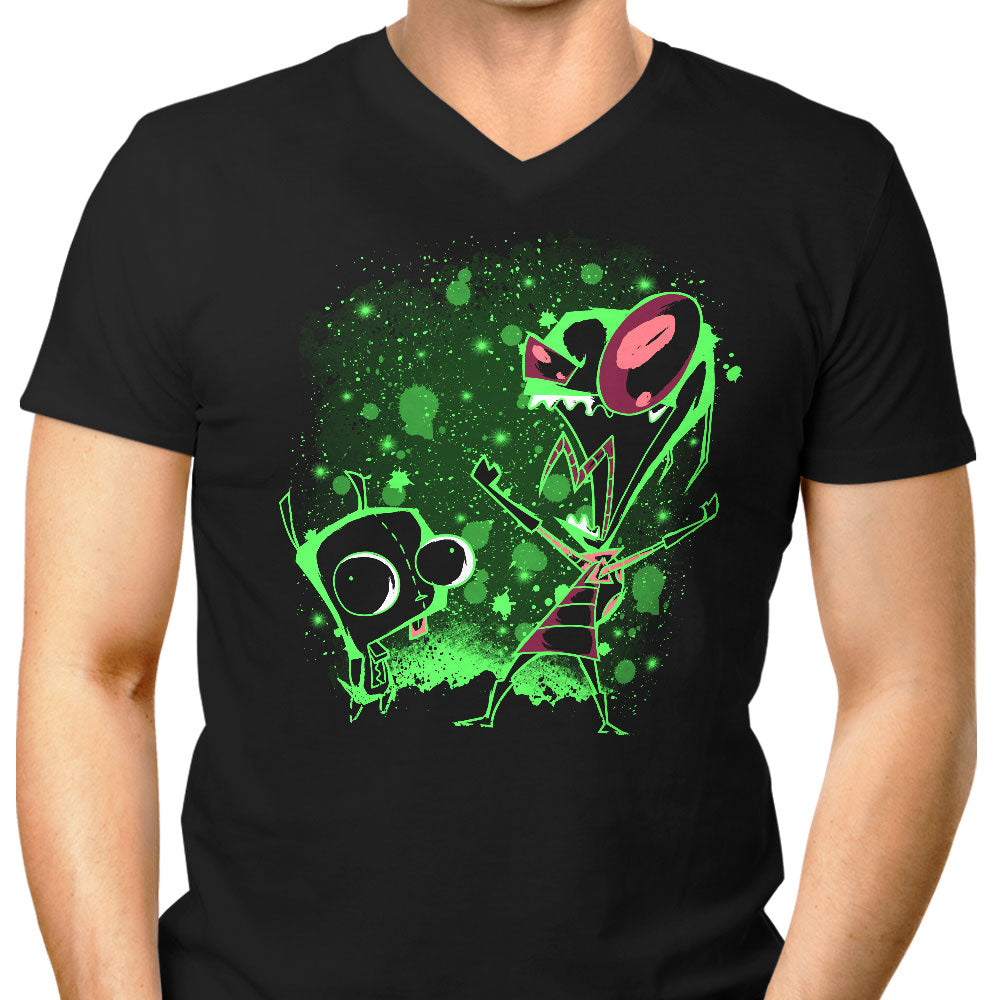 The Invaders Men's V-Neck - Adult & Kids T-Shirts, Sweatshirts & Hoodies apparel design preview 1