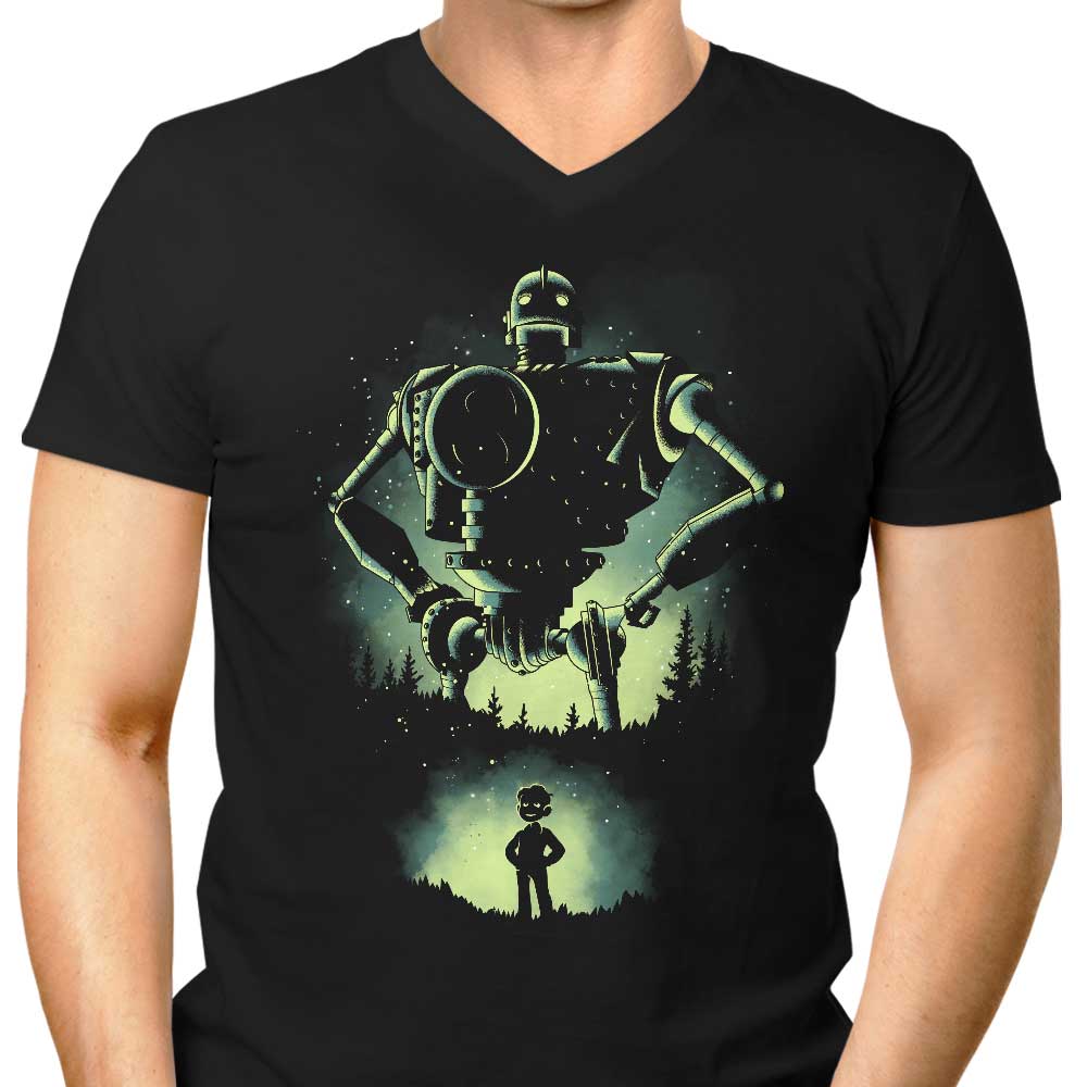 The Iron Hero Men's V-Neck - Adult & Kids T-Shirts, Sweatshirts & Hoodies apparel design preview 1