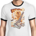 The Kaiju Croissant Ringer - Adult & Kids T-Shirts, Sweatshirts & Hoodies apparel design preview 1