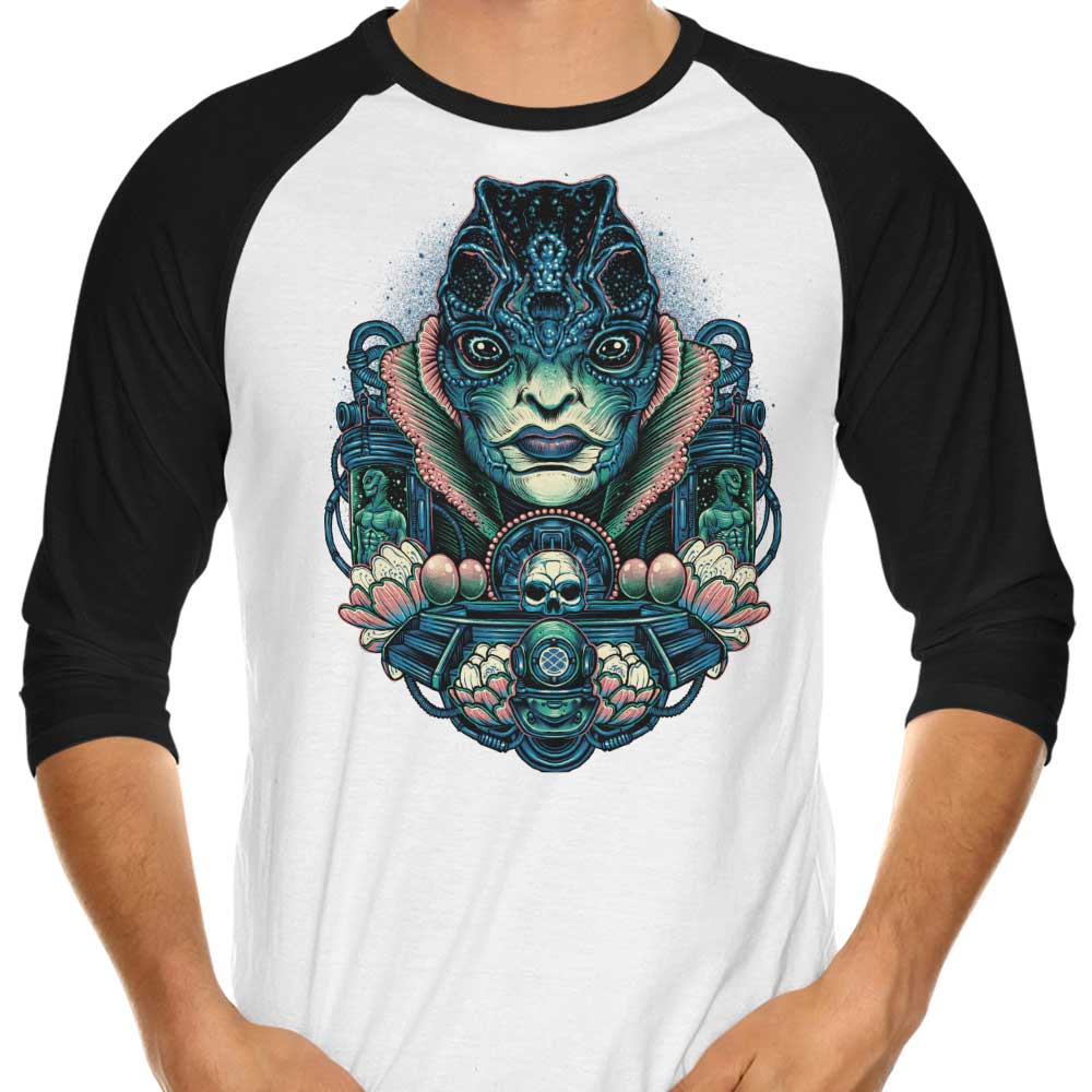 The Kind Amphibian 3/4 Sleeve Raglan - Adult & Kids T-Shirts, Sweatshirts & Hoodies apparel design preview 1