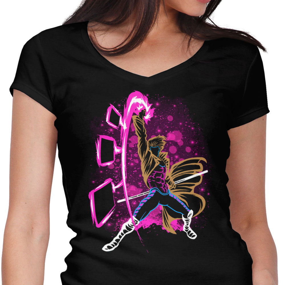 The Kinetic Card Women's V-Neck - Adult & Kids T-Shirts, Sweatshirts & Hoodies apparel design preview 1