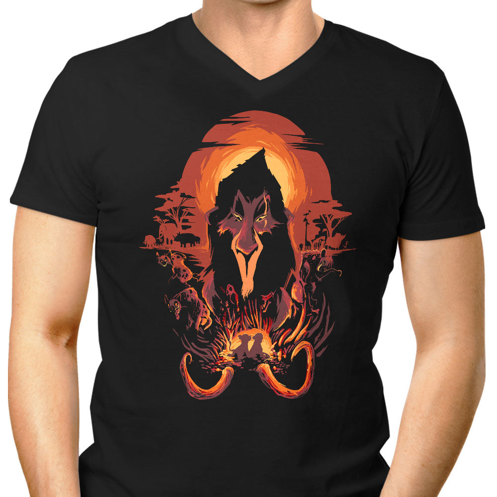 The King is Dead Men's V-Neck - Adult & Kids T-Shirts, Sweatshirts & Hoodies apparel design preview 1