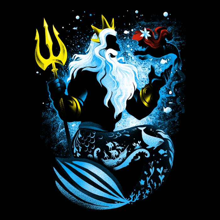 The King of Sea Men's Apparel - Adult & Kids T-Shirts, Sweatshirts & Hoodies apparel design preview 2