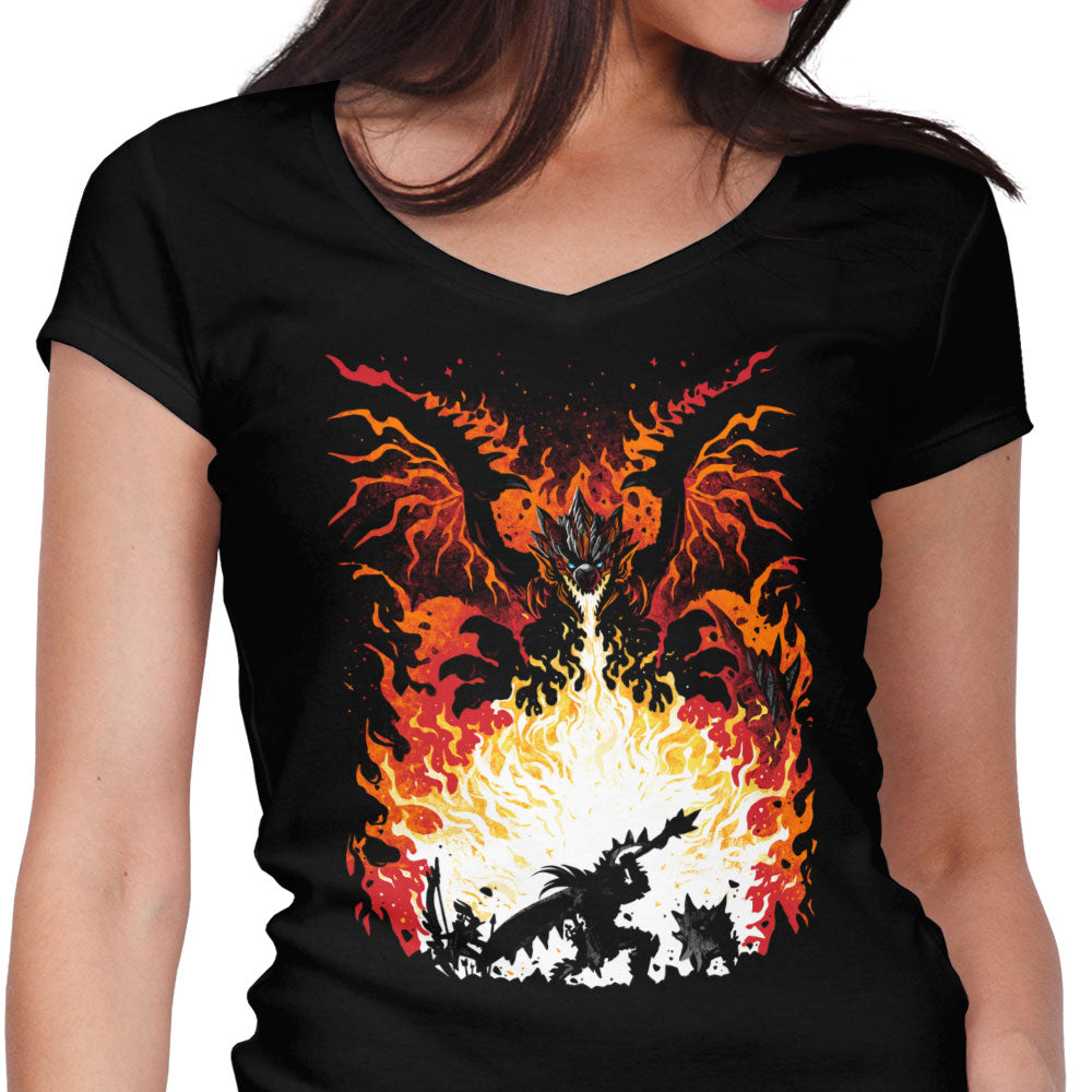 The King of Skies Women's V-Neck - Adult & Kids T-Shirts, Sweatshirts & Hoodies apparel design preview 1