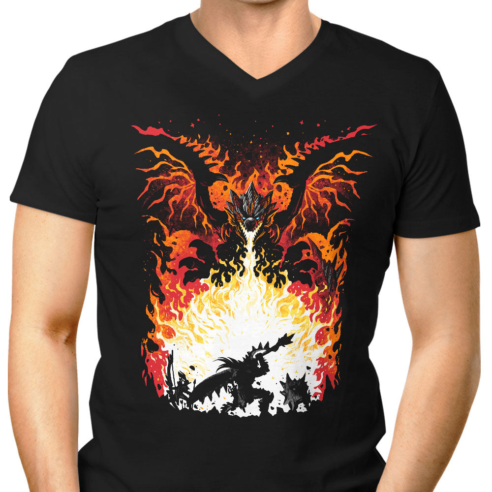 The King of Skies Men's V-Neck - Adult & Kids T-Shirts, Sweatshirts & Hoodies apparel design preview 1