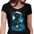 The Lady Midnight Women's V-Neck - Adult & Kids T-Shirts, Sweatshirts & Hoodies apparel design preview 1