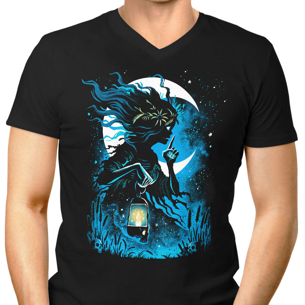 The Lady Midnight Men's V-Neck - Adult & Kids T-Shirts, Sweatshirts & Hoodies apparel design preview 1