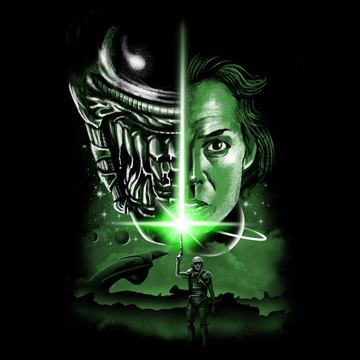 The Last Alien (Alt) Coasters - Adult & Kids T-Shirts, Sweatshirts & Hoodies apparel design preview 1