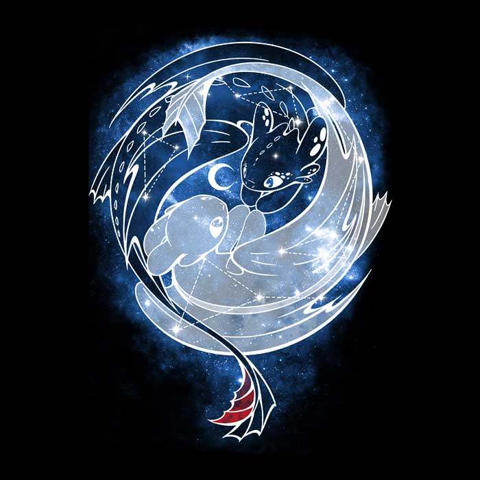 The Last Starry Dragons Coasters - Adult & Kids T-Shirts, Sweatshirts & Hoodies apparel design preview 1