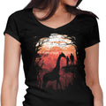 The Last Sunset Women's V-Neck - Adult & Kids T-Shirts, Sweatshirts & Hoodies apparel design preview 1