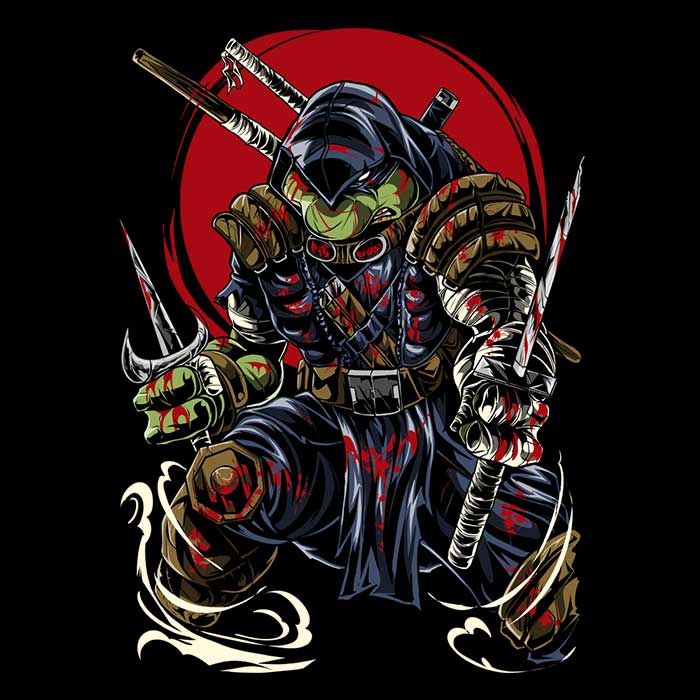 The Last Turtle Women's V-Neck - Adult & Kids T-Shirts, Sweatshirts & Hoodies apparel design preview 2