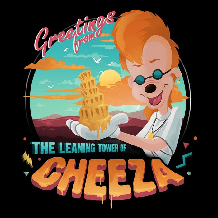 The Leaning Tower of Cheeza Women's Apparel - Adult & Kids T-Shirts, Sweatshirts & Hoodies apparel design preview 2