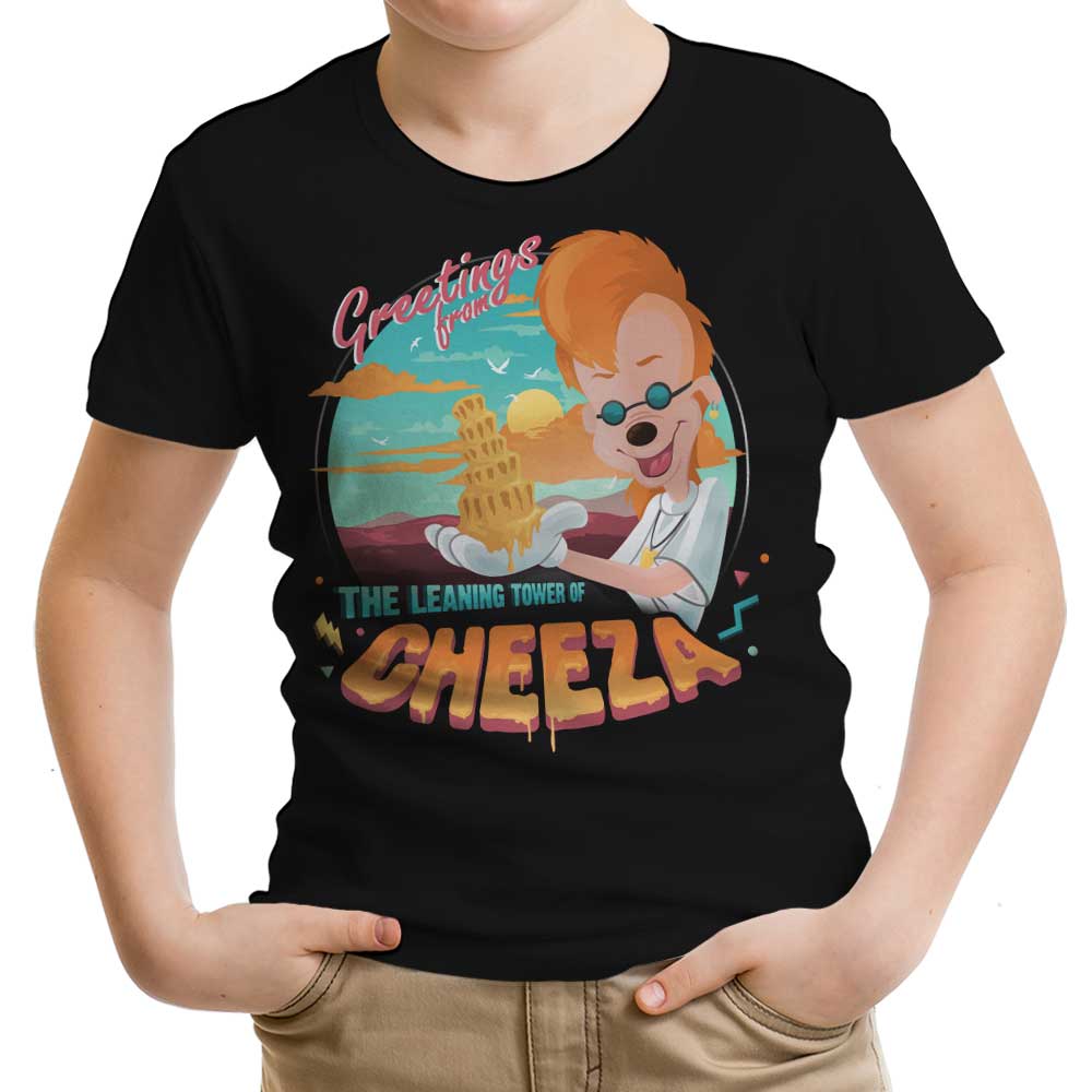 The Leaning Tower of Cheeza Youth Apparel - Adult & Kids T-Shirts, Sweatshirts & Hoodies apparel design preview 1