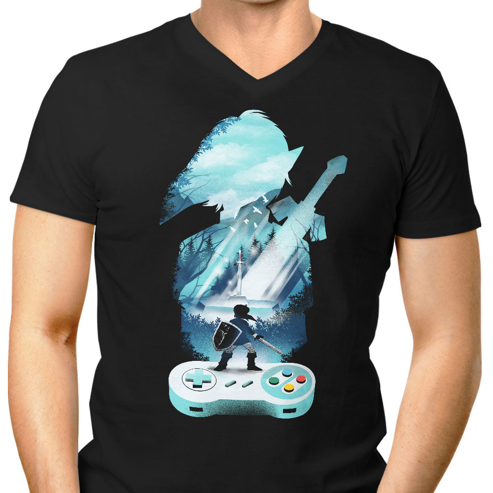 The Legends Past Men's V-Neck - Adult & Kids T-Shirts, Sweatshirts & Hoodies apparel design preview 1