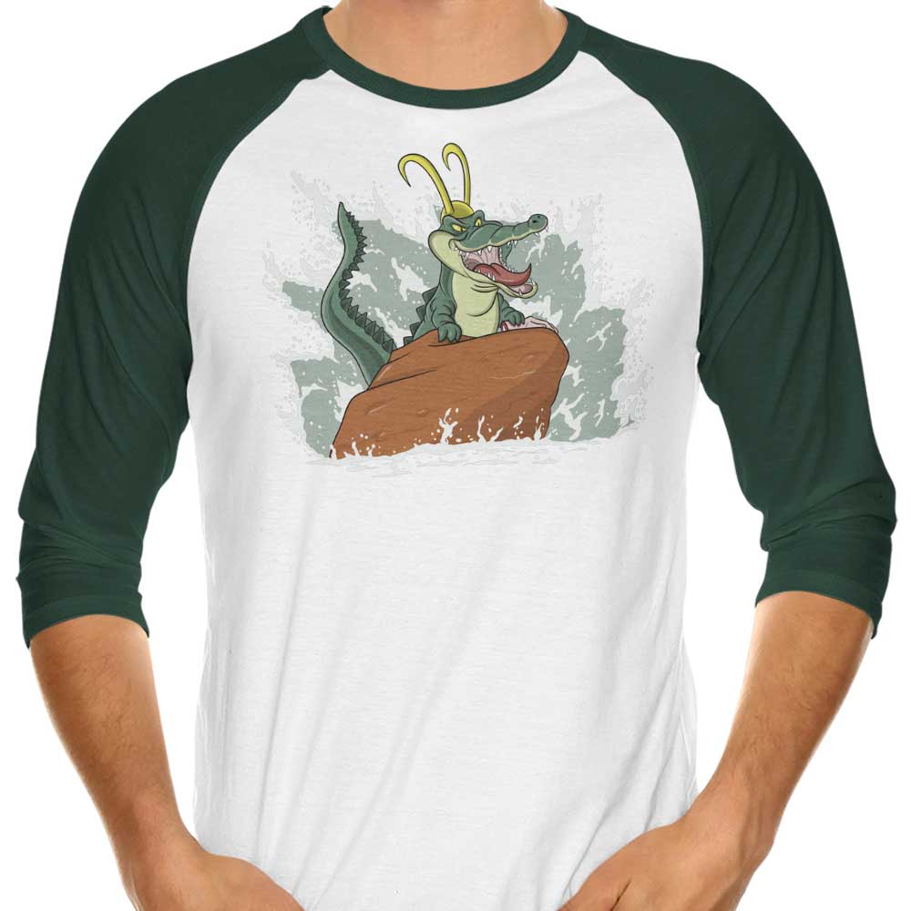 The Little Alligator 3/4 Sleeve Raglan - Adult & Kids T-Shirts, Sweatshirts & Hoodies apparel design preview 1