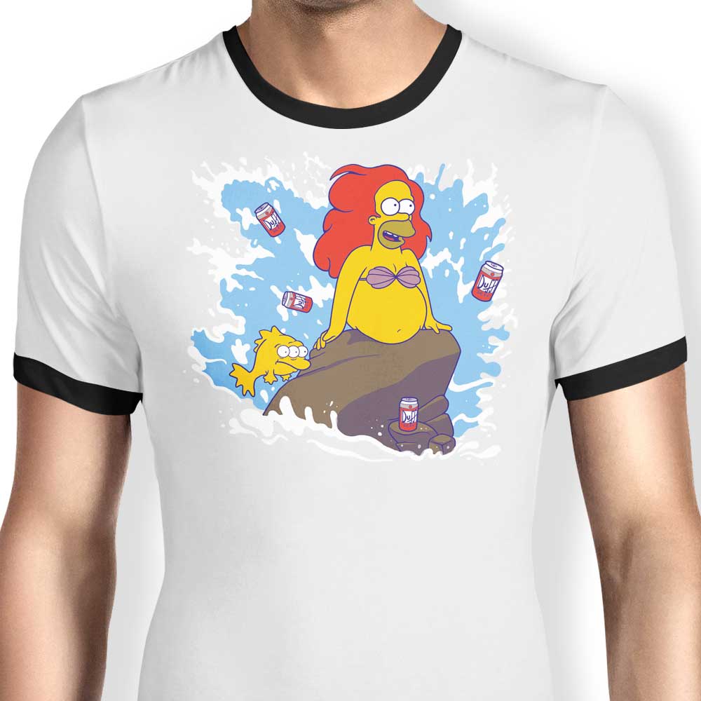 The Little Beerman Ringer - Adult & Kids T-Shirts, Sweatshirts & Hoodies apparel design preview 1
