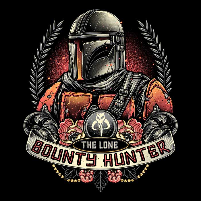 The Lone Bounty Hunter Men's Apparel - Adult & Kids T-Shirts, Sweatshirts & Hoodies apparel design preview 2
