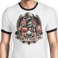 The Lone Bounty Hunter Ringer - Adult & Kids T-Shirts, Sweatshirts & Hoodies apparel design preview 1