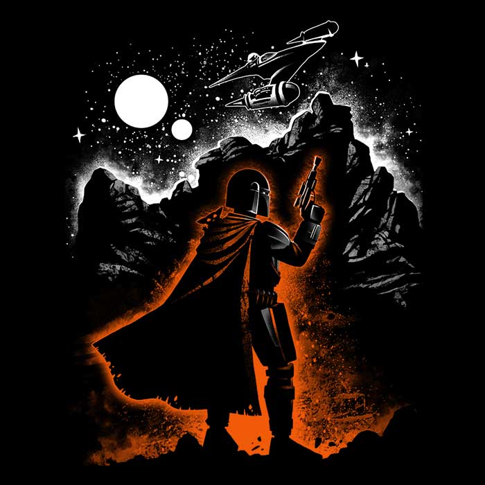 The Lone Hunter Men's V-Neck - Adult & Kids T-Shirts, Sweatshirts & Hoodies apparel design preview 2
