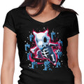 The Lonely Skeleton Women's V-Neck - Adult & Kids T-Shirts, Sweatshirts & Hoodies apparel design preview 1