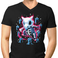 The Lonely Skeleton Men's V-Neck - Adult & Kids T-Shirts, Sweatshirts & Hoodies apparel design preview 1