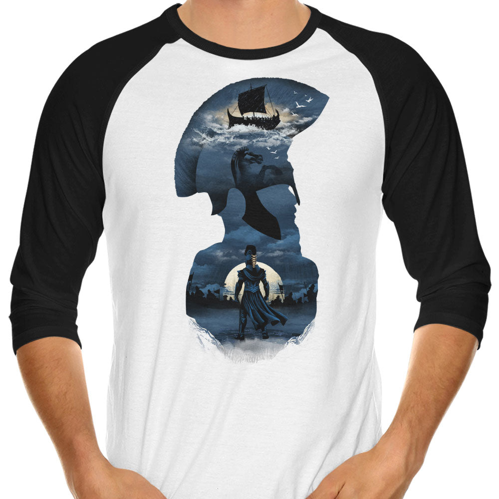 The Long Way Home 3/4 Sleeve Raglan - Adult & Kids T-Shirts, Sweatshirts & Hoodies apparel design preview 1