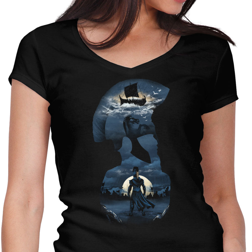 The Long Way Home Women's V-Neck - Adult & Kids T-Shirts, Sweatshirts & Hoodies apparel design preview 1
