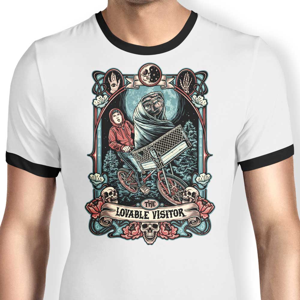 The Lovable Visitor Ringer - Adult & Kids T-Shirts, Sweatshirts & Hoodies apparel design preview 1