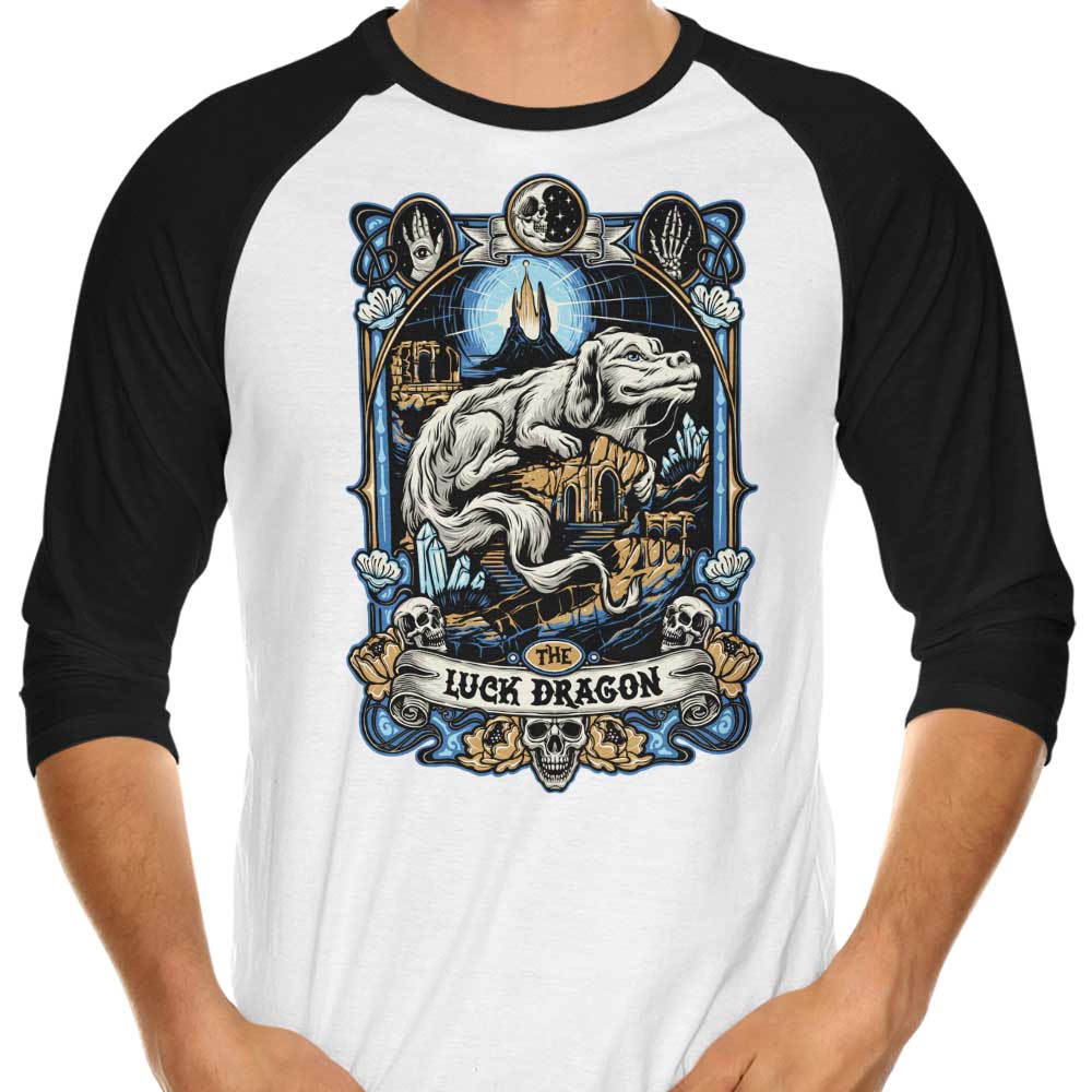 The Luck Dragon 3/4 Sleeve Raglan - Adult & Kids T-Shirts, Sweatshirts & Hoodies apparel design preview 1