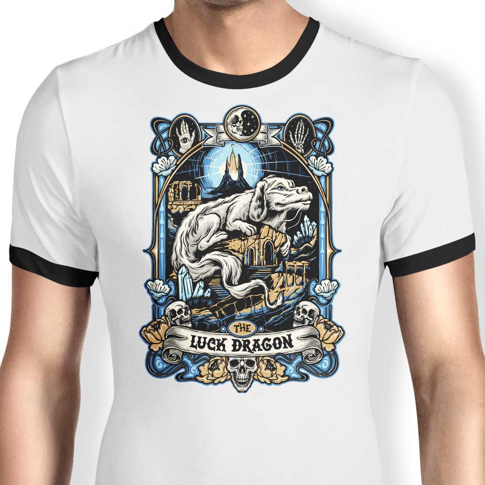 The Luck Dragon Ringer - Adult & Kids T-Shirts, Sweatshirts & Hoodies apparel design preview 1