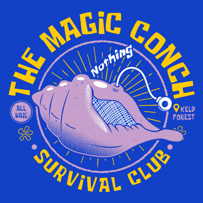 The Magic Conch Men's V-Neck - Adult & Kids T-Shirts, Sweatshirts & Hoodies apparel design preview 2