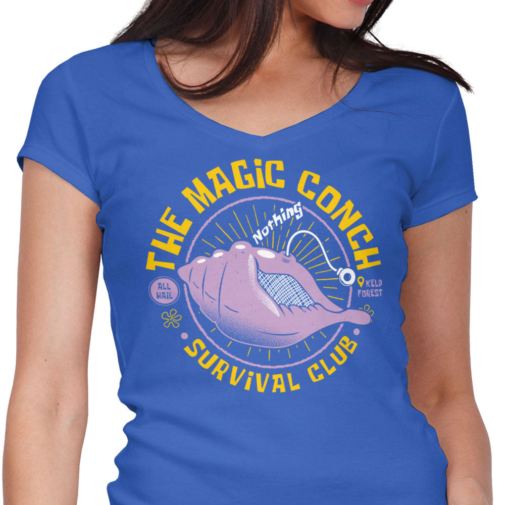The Magic Conch Women's V-Neck - Adult & Kids T-Shirts, Sweatshirts & Hoodies apparel design preview 1