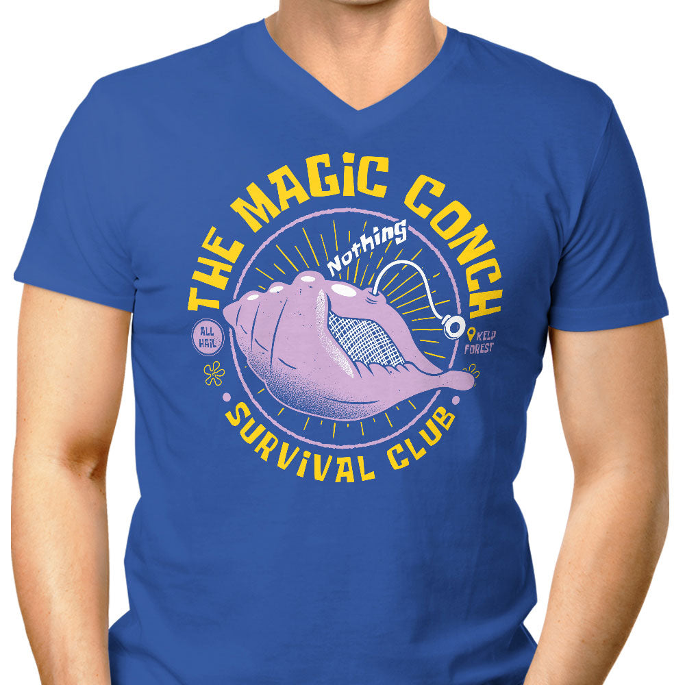 The Magic Conch Men's V-Neck - Adult & Kids T-Shirts, Sweatshirts & Hoodies apparel design preview 1