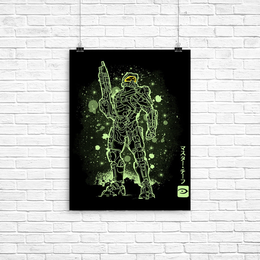 The Master Chief Poster - Adult & Kids T-Shirts, Sweatshirts & Hoodies apparel design preview 1