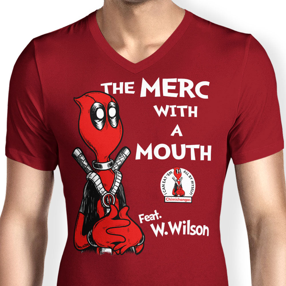 The Merc with a Mouth Men's V-Neck - Adult & Kids T-Shirts, Sweatshirts & Hoodies apparel design preview 2