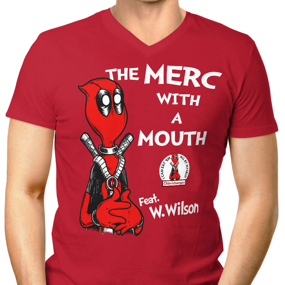 The Merc with a Mouth Men's V-Neck - Adult & Kids T-Shirts, Sweatshirts & Hoodies apparel design preview 1