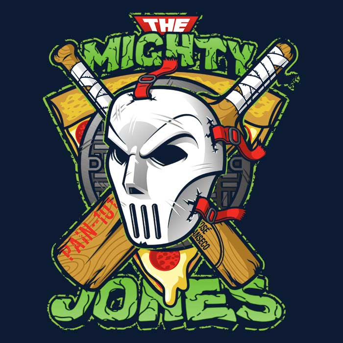 The Mighty Jones Men's V-Neck - Adult & Kids T-Shirts, Sweatshirts & Hoodies apparel design preview 2