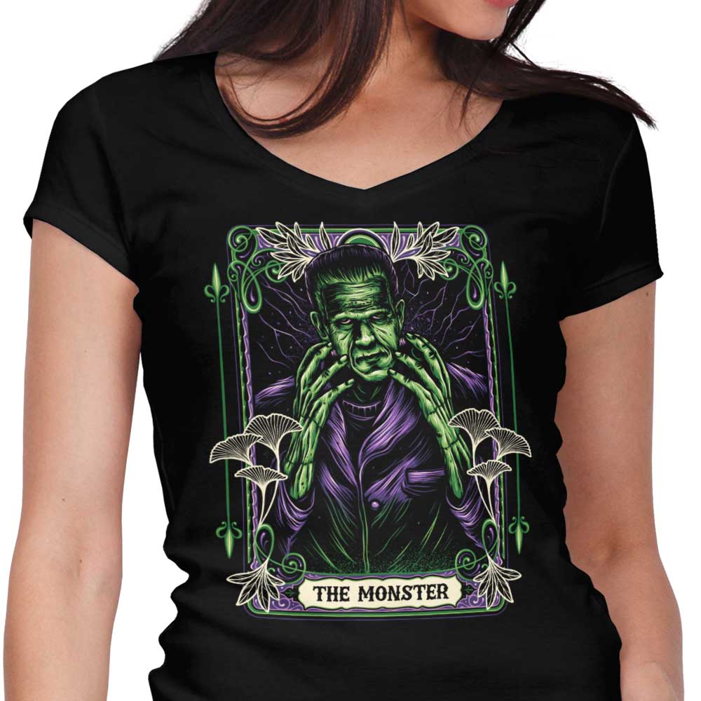 The Monster Women's V-Neck - Adult & Kids T-Shirts, Sweatshirts & Hoodies apparel design preview 1