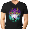 The Moon and Mask Men's V-Neck - Adult & Kids T-Shirts, Sweatshirts & Hoodies apparel design preview 1