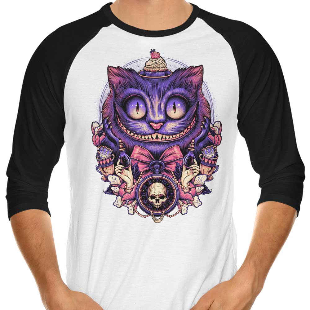 The Mysterious Smile 3/4 Sleeve Raglan - Adult & Kids T-Shirts, Sweatshirts & Hoodies apparel design preview 1